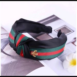 Black bee trendy headband